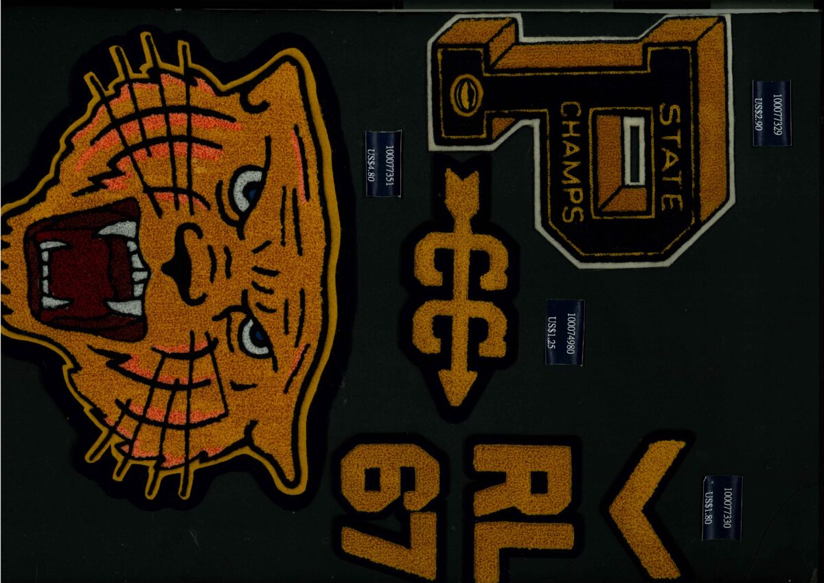 Tiger & P Chenille Patch